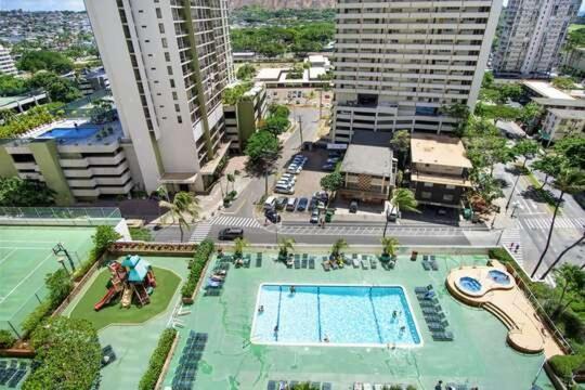 Beautifully Renovated 32Nd Floor Deluxe Ocean View Waikiki Condo Condo Honolulu Ngoại thất bức ảnh