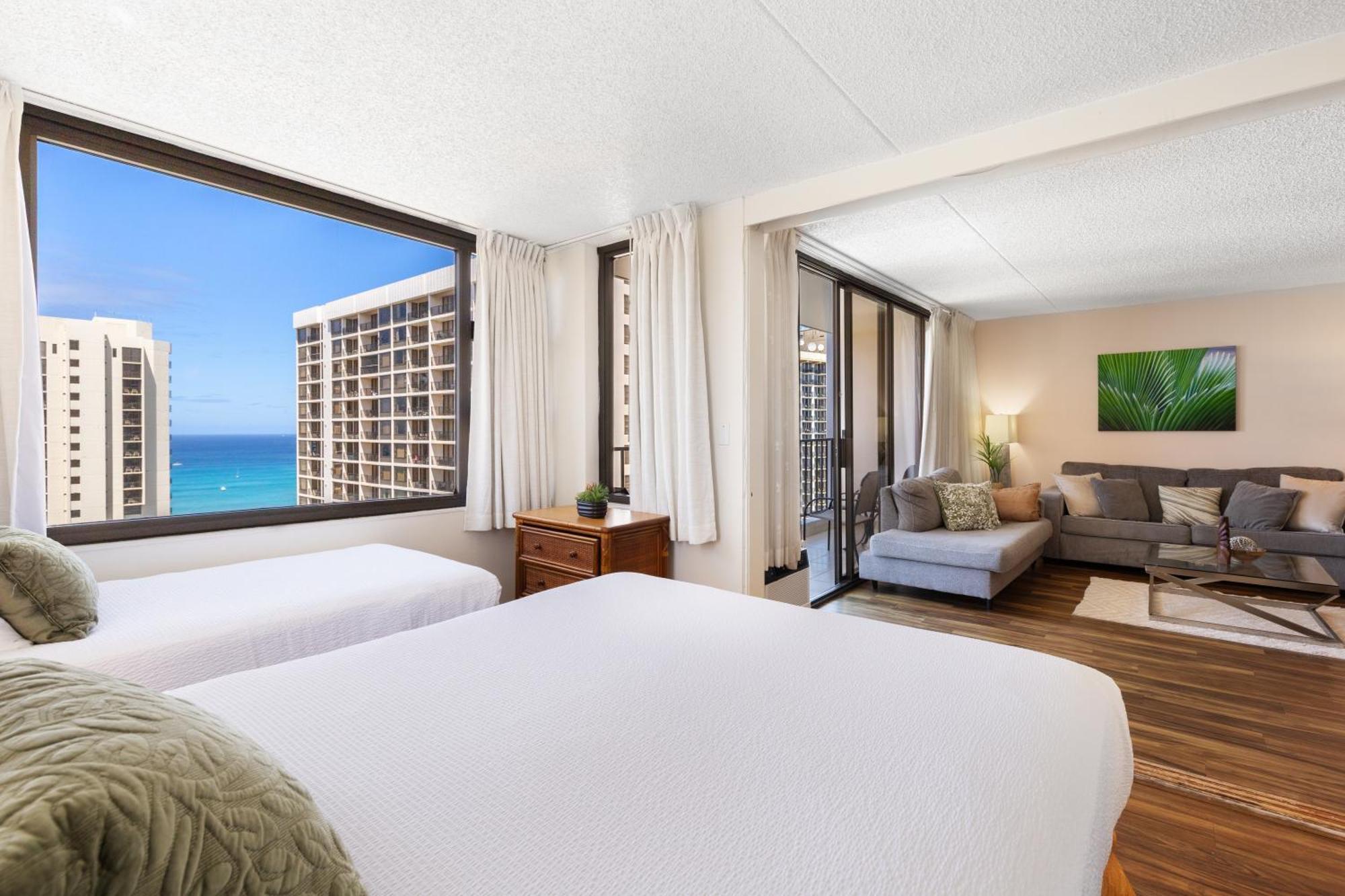 Beautifully Renovated 32Nd Floor Deluxe Ocean View Waikiki Condo Condo Honolulu Ngoại thất bức ảnh